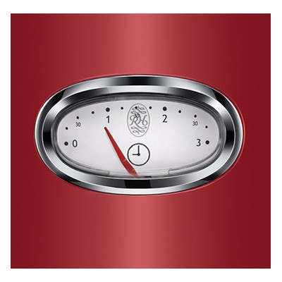Купити Тостер Russell Hobbs Retro 1100Вт, металл, красно-серебристый (21680-56)