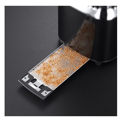 Купити Тостер Russell Hobbs Retro 1100Вт, подогрев, разморозка, металл, черный (21681-56)