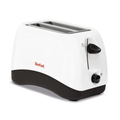Тостер Tefal Delfini 850Вт, пластик, бело-черный (TT130130)