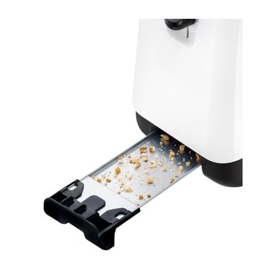 Тостер Tefal Delfini 850Вт, пластик, бело-черный (TT130130)