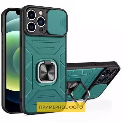 Ударопрочный чехол Camshield Flash Ring для Samsung Galaxy A13 4G Зеленый