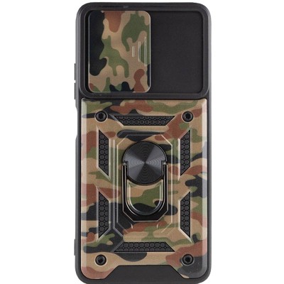 Ударопрочный чехол Camshield Serge Ring Camo для Xiaomi Redmi 10 Коричневый / Army Brown