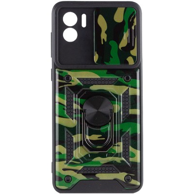 Ударопрочный чехол Camshield Serge Ring Camo для Xiaomi Redmi A1 / A2 Зеленый / Army Green