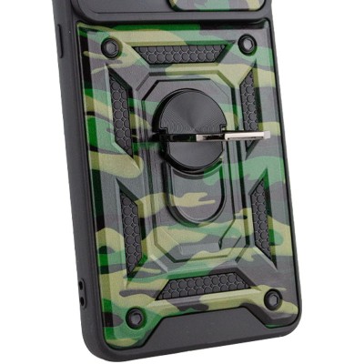 Ударопрочный чехол Camshield Serge Ring Camo для Xiaomi Redmi A1 / A2 Зеленый / Army Green