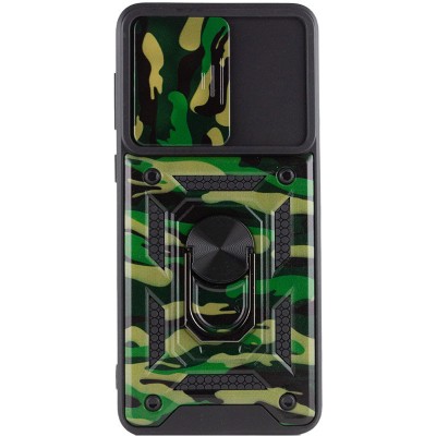 Ударопрочный чехол Camshield Serge Ring Camo для Xiaomi Redmi A1 / A2 Зеленый / Army Green