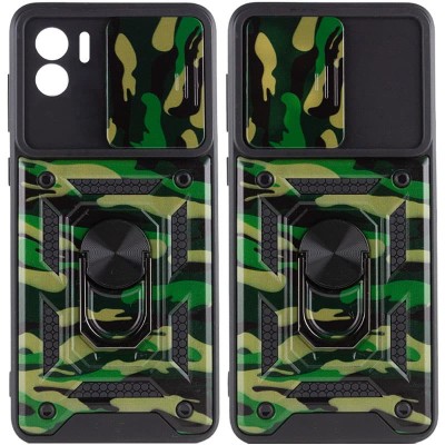 Ударопрочный чехол Camshield Serge Ring Camo для Xiaomi Redmi A1 / A2 Зеленый / Army Green