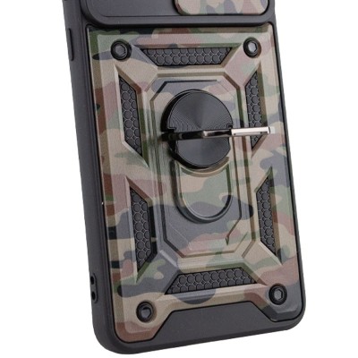 Ударопрочный чехол Camshield Serge Ring Camo для Xiaomi Redmi A1 / A2 Коричневый / Army Brown