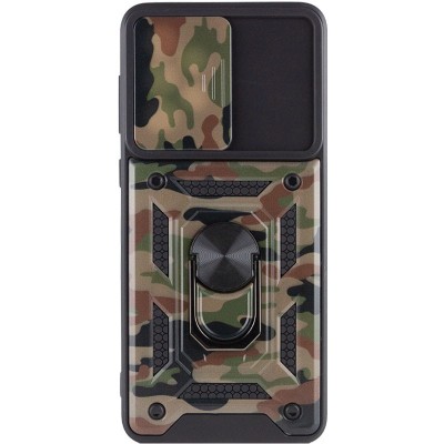Ударопрочный чехол Camshield Serge Ring Camo для Xiaomi Redmi A1 / A2 Коричневый / Army Brown