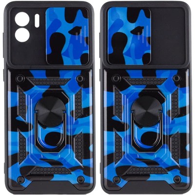 Ударопрочный чехол Camshield Serge Ring Camo для Xiaomi Redmi A1 / A2 Синий / Army Blue