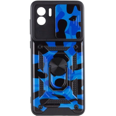 Ударопрочный чехол Camshield Serge Ring Camo для Xiaomi Redmi A1 / A2 Синий / Army Blue