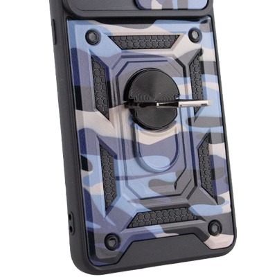 Ударопрочный чехол Camshield Serge Ring Camo для Xiaomi Redmi A1 Фиолетовый / Army Purple