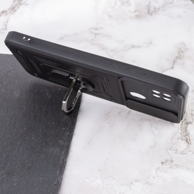 Ударопрочный чехол Camshield Serge Ring for Magnet для Realme C25Y Черный