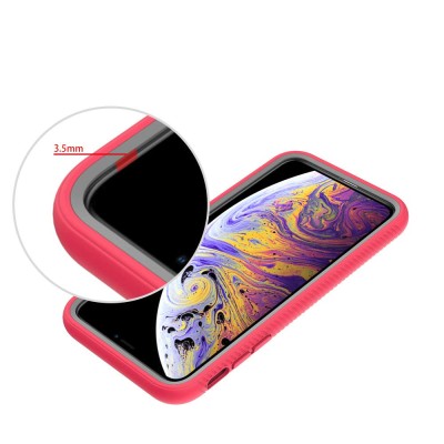 Ударопрочный чехол Full-body Bumper Case для Apple iPhone XS Max (6.5") Розовый