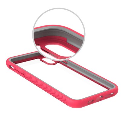 Ударопрочный чехол Full-body Bumper Case для Apple iPhone XS Max (6.5") Розовый