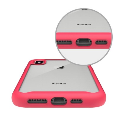 Ударопрочный чехол Full-body Bumper Case для Apple iPhone XS Max (6.5") Розовый