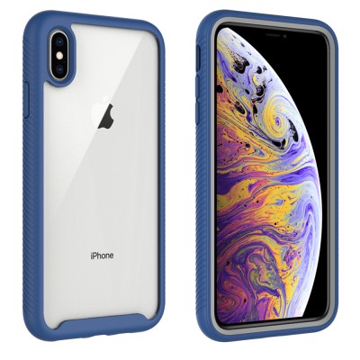 Ударопрочный чехол Full-body Bumper Case для Apple iPhone XS Max (6.5") Синий