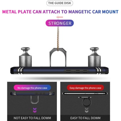 Ударопрочный чехол Serge Ring for Magnet для Xiaomi Redmi 9A Темно-синий