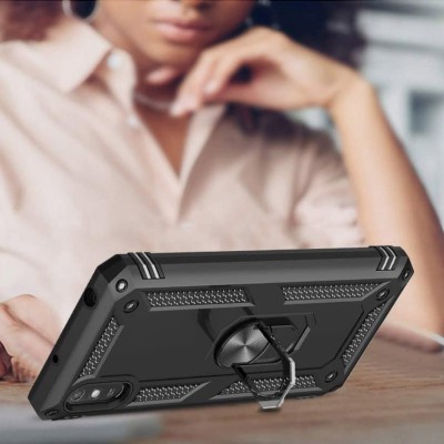 Ударопрочный чехол Serge Ring for Magnet для Xiaomi Redmi 9A Черный