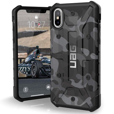 Ударопрочный чехол UAG Pathfinder камуфляж для Apple iPhone X / XS (5.8") Серый