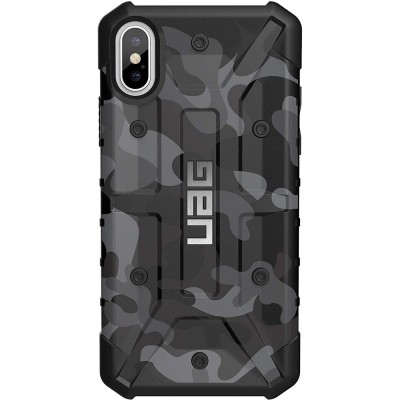 Ударопрочный чехол UAG Pathfinder камуфляж для Apple iPhone XS Max (6.5") Серый