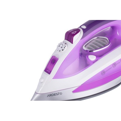 Утюг Ardesto IR-C2240-VT/ 2200Вт/ 400мл/ пар/ самоочистка/ антикапля/керам.под/свет.индик/фиолетовый (IR-C2240-VT)