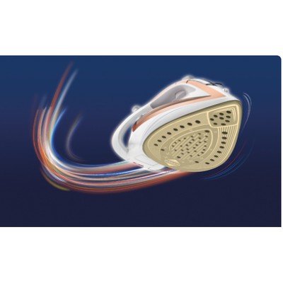 Утюг TEFAL Turbo Pro FV5687E0, 2800 Вт, 300 мл, белый/бежевый (FV5687E0)