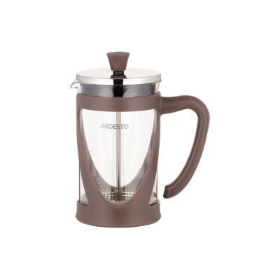 Френч-пресс Ardesto Gemini, 600мл, боросиликаное стекло, пластик, нержавеющая сталь, прозрачный, коричневый (AR1906PG)