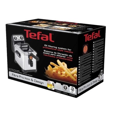 Фритюрниця Tefal Filtra Pro, 2400Вт, ємність-3л, механічне керув., від 150°C до 190°C нержавіюча сталь, чорний (FR510170)