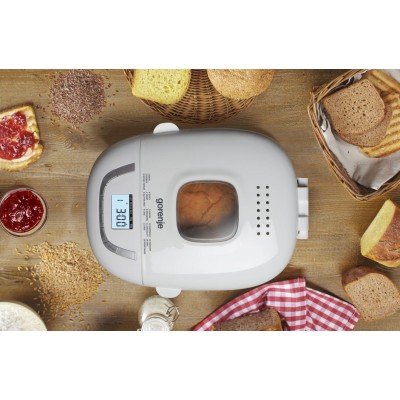 Хлебопечка Gorenje 550Вт, программ-15, макс.вес -0.9кг, форма прямоугольник, пластик, белый (BM910WII)