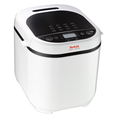 Хлебопечка Tefal PainDore 720Вт, программ-12, макс.вес -1кг, форма-прямоугольник, пластик, черно-белый (PF210138)
