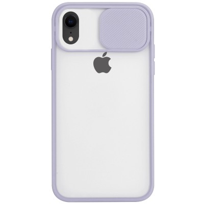 Чехол Camshield mate TPU со шторкой для камеры для Apple iPhone XR (6.1") Сиреневый