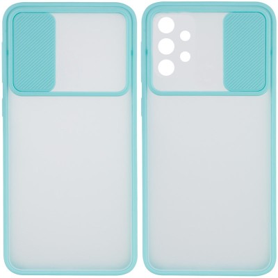 Чехол Camshield mate TPU со шторкой для камеры для Samsung Galaxy A32 4G Бирюзовый