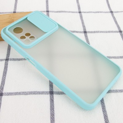 Чехол Camshield mate TPU со шторкой для камеры для Xiaomi Mi 10T / Mi 10T Pro Бирюзовый