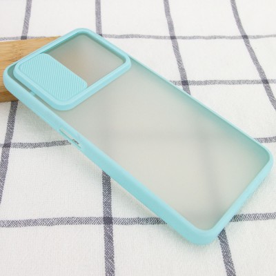 Чехол Camshield mate TPU со шторкой для камеры для Xiaomi Mi 10T / Mi 10T Pro Бирюзовый