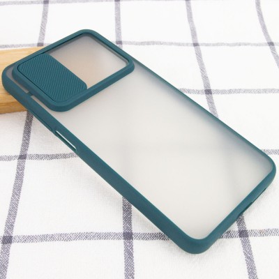 Чехол Camshield mate TPU со шторкой для камеры для Xiaomi Mi 10T / Mi 10T Pro Зеленый