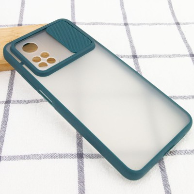 Чехол Camshield mate TPU со шторкой для камеры для Xiaomi Mi 10T / Mi 10T Pro Зеленый