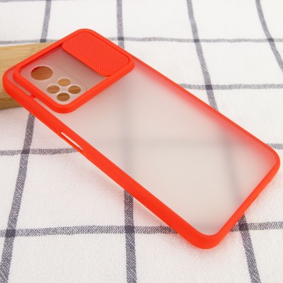 Чехол Camshield mate TPU со шторкой для камеры для Xiaomi Mi 10T / Mi 10T Pro Красный
