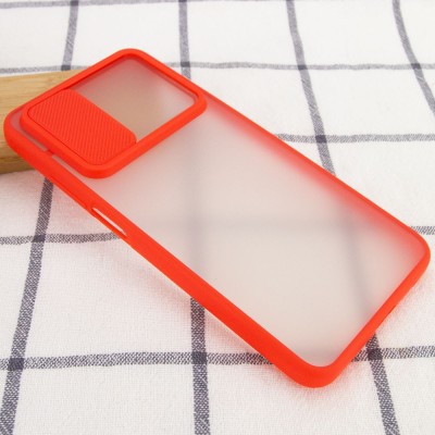 Чехол Camshield mate TPU со шторкой для камеры для Xiaomi Mi 10T / Mi 10T Pro Красный