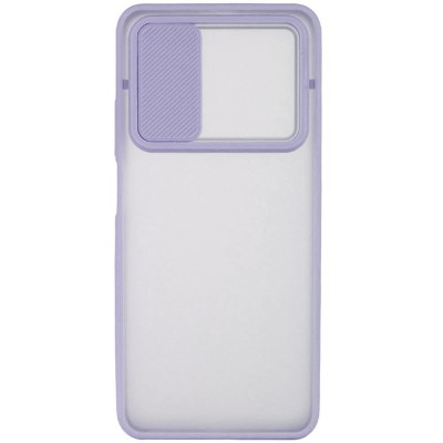Чехол Camshield mate TPU со шторкой для камеры для Xiaomi Mi 10T / Mi 10T Pro Сиреневый
