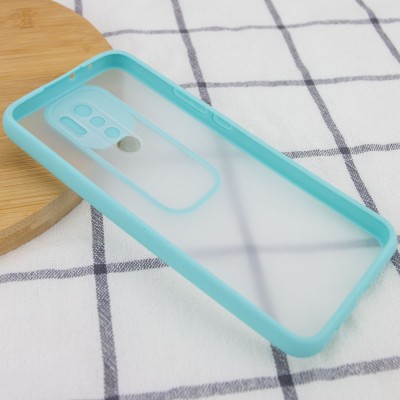 Чехол Camshield mate TPU со шторкой для камеры для Xiaomi Redmi Note 8 Pro Бирюзовый