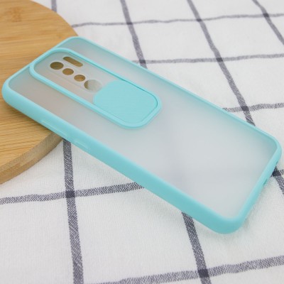 Чехол Camshield mate TPU со шторкой для камеры для Xiaomi Redmi Note 8 Pro Бирюзовый