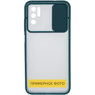 Чехол Camshield mate TPU со шторкой для камеры для Xiaomi Redmi Note 8 Pro Зеленый