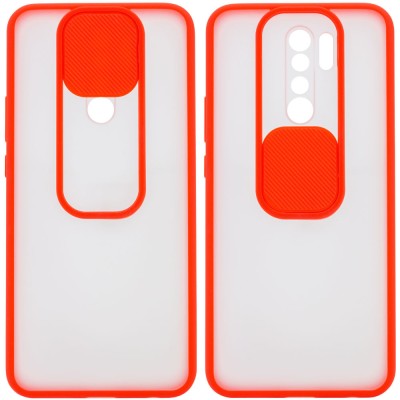 Чехол Camshield mate TPU со шторкой для камеры для Xiaomi Redmi Note 8 Pro Красный