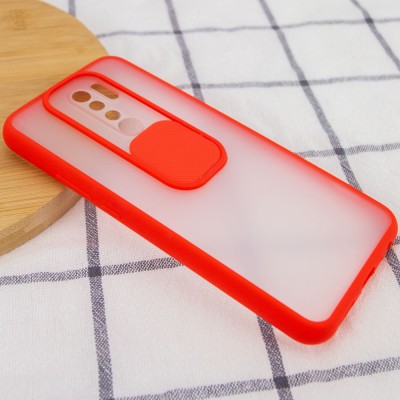 Чехол Camshield mate TPU со шторкой для камеры для Xiaomi Redmi Note 8 Pro Красный