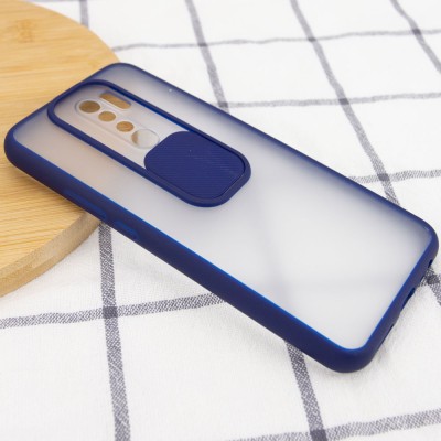 Чехол Camshield mate TPU со шторкой для камеры для Xiaomi Redmi Note 8 Pro Синий