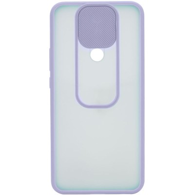 Чехол Camshield mate TPU со шторкой для камеры для Xiaomi Redmi Note 8 Pro Сиреневый
