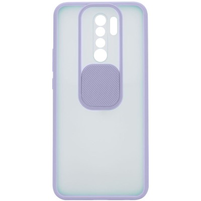 Чехол Camshield mate TPU со шторкой для камеры для Xiaomi Redmi Note 8 Pro Сиреневый
