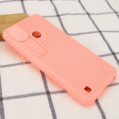 Чехол Camshield TPU со шторкой защищающей камеру для TECNO POP 4 Pro Розовый