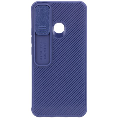Чехол Camshield TPU со шторкой защищающей камеру для TECNO Spark 5 Pro Синий