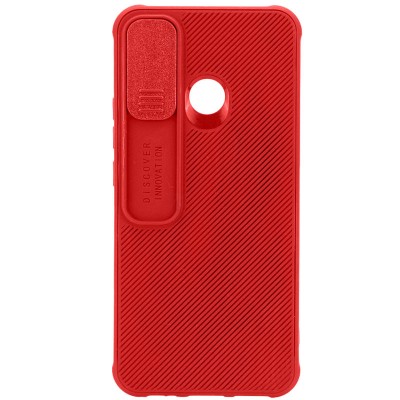 Чехол Camshield TPU со шторкой защищающей камеру для TECNO Spark 7 Красный